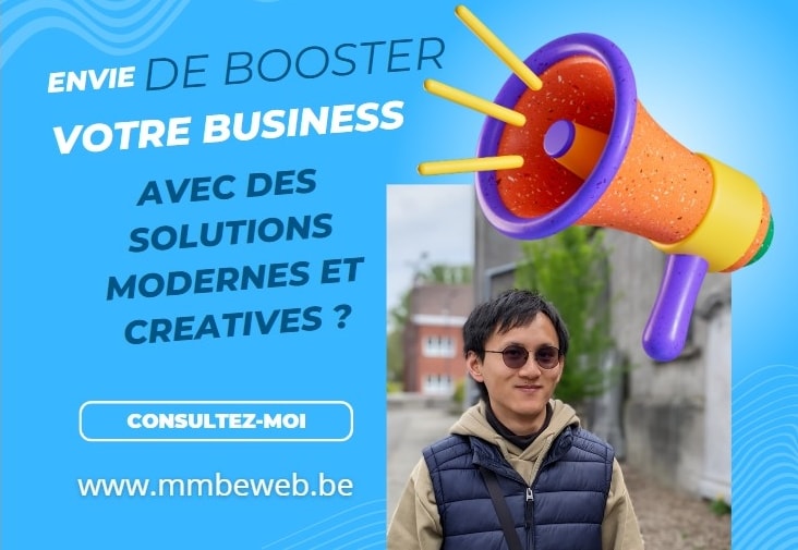 Envie de booster votre business avec des solutions modernes et créatives ? Consultez-moi !