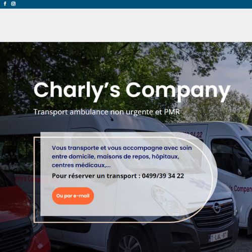 Site Internet de Charly's Company réalisé par MMBeWeb. Site Internet de cette compagnie d'ambulances. Nous gérons tout le contenu et la communication en ligne de l'entreprise.
