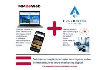 MMBeWeb + Fullrising = solutions pour gérer votre informatique, votre site Internet et les réseaux sociaux