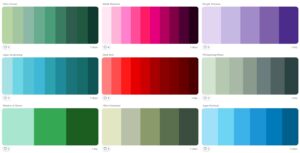 exemple de couleurs pour site internet tire de colordrop.io