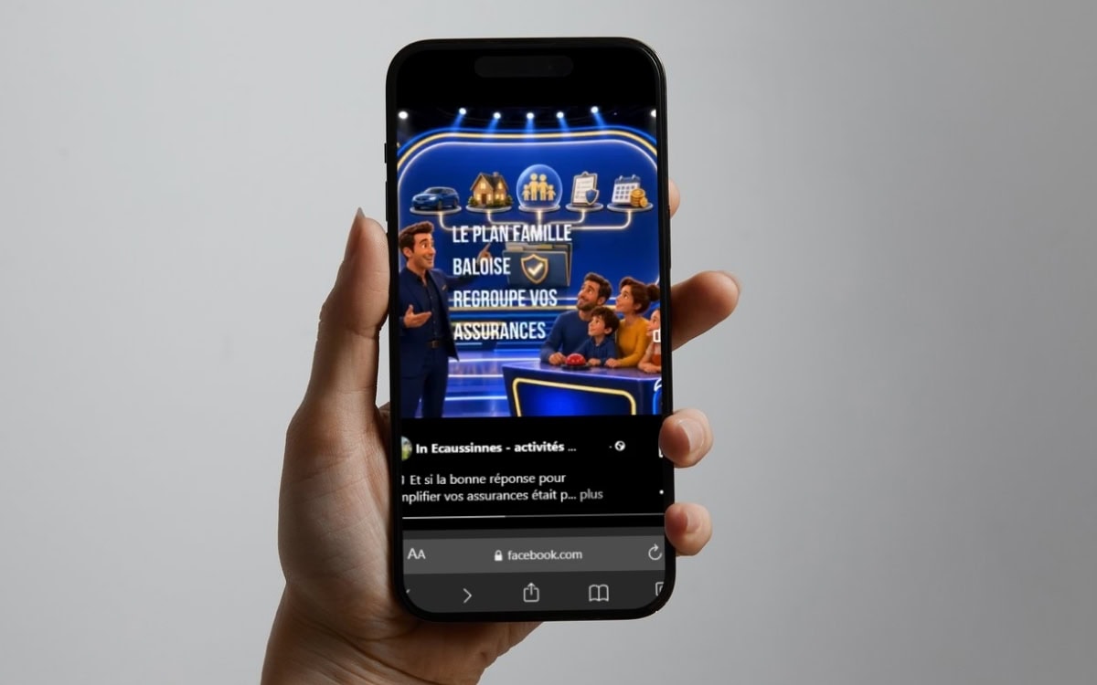 Un clip vidéo Facebook réalisé par MMBeWeb pour BAPEC Assurance
