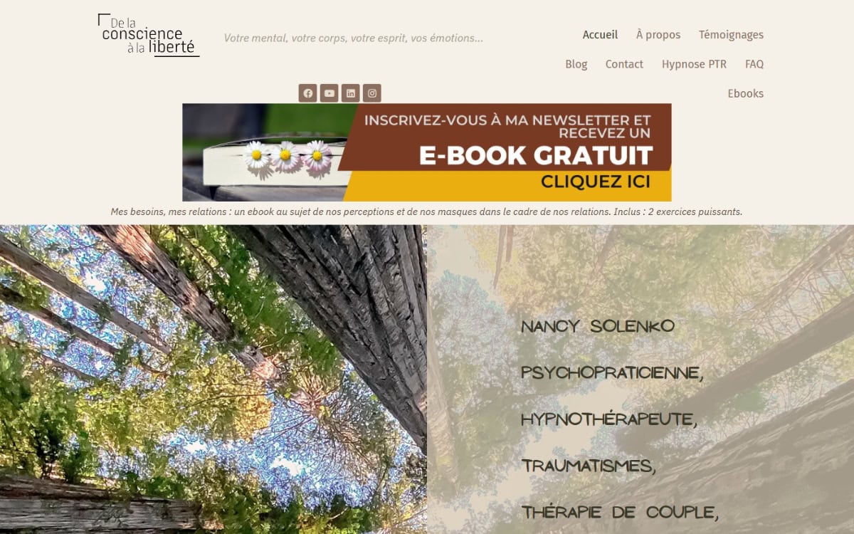 Site d'une thérapeute