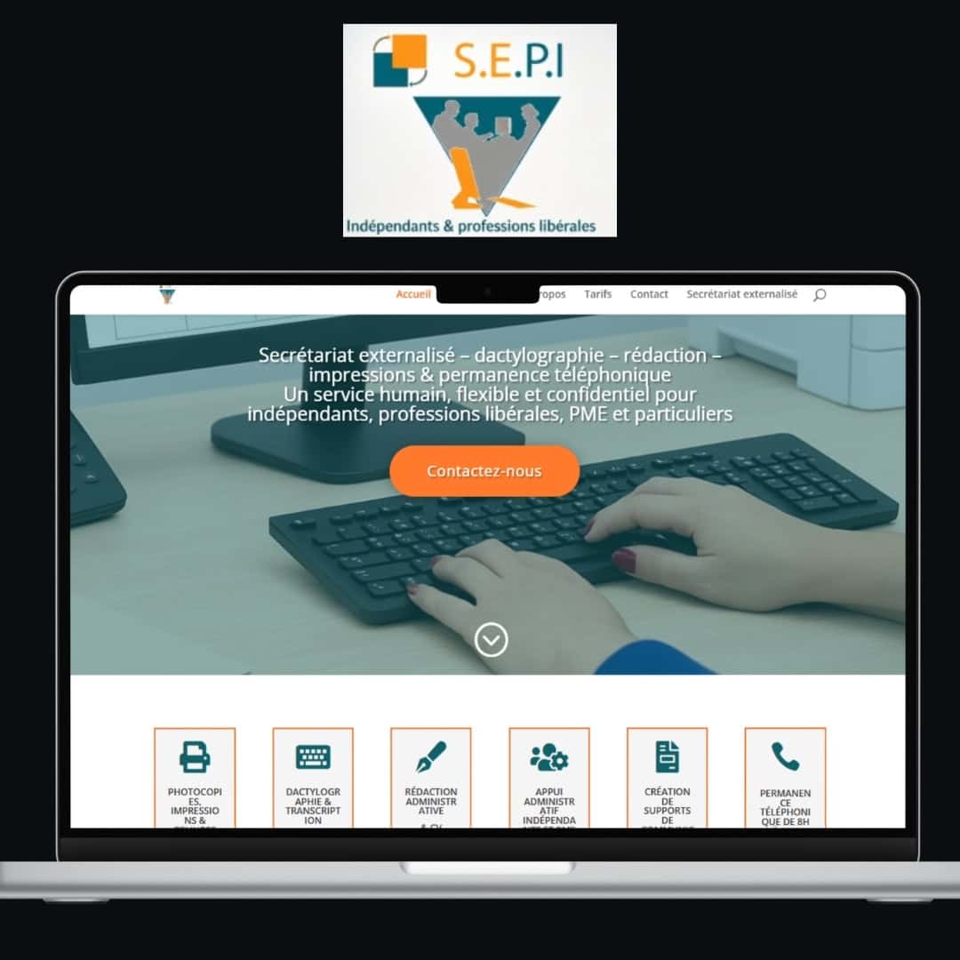 Site WordPress réalisé par MMBeWeb pour le SEPI à Écaussinnes