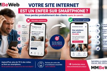 Optimiser son site pour smarphone essentiel pour ne pas predre des client MMBEWEB vous explique