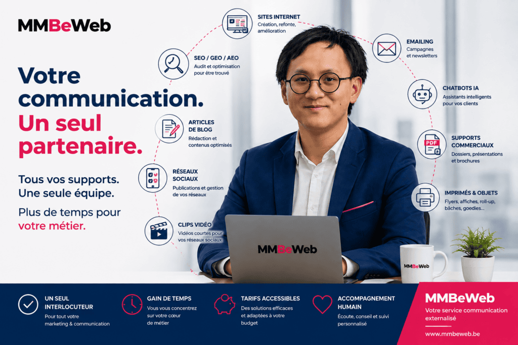 MMBeWeb, service de communication externalisé pour indépendants, TPE et PME