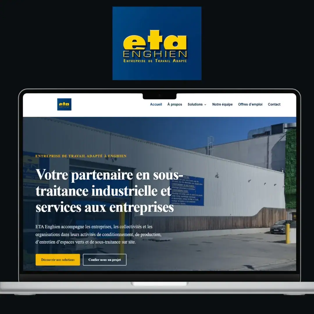 Site internet réalisé par MMBeWeb pour l'E.T.A. d'Enghien, entreprise de travail adapté